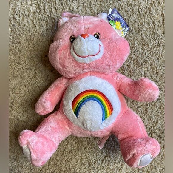 NWT Vtg 2004 Care Bears 12” Cheer Bear Plush Pink Stuffed Animal - Picture 2 of 8